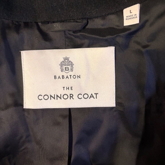 New womens large Aritzia Babaton Connor Long Trench Coat Virgin Wool - Picture 7 of 10